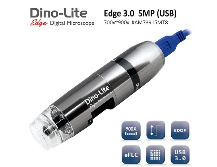 【Dino-Lite】Edge 3.0 5MP 高速全視野系列 AM73915MT8 手持式高畫質數位顯微鏡 800倍型